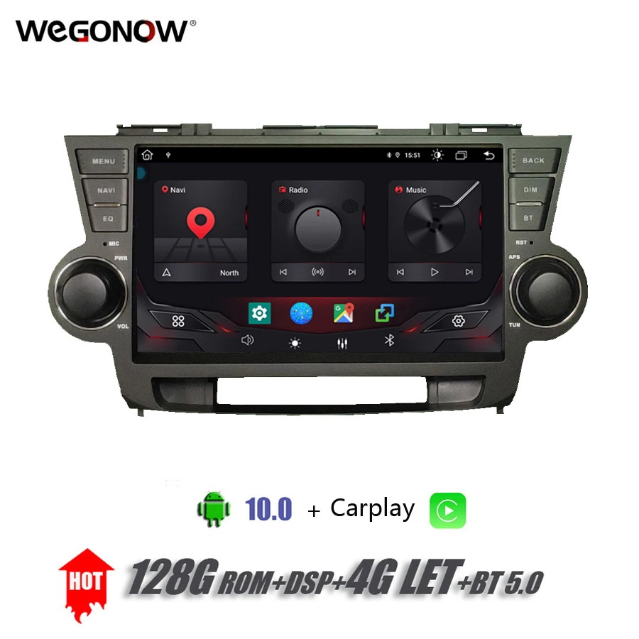 DSP IPS 8 Core 10 1 &quotAndroid 4 Гб Оперативная память 128 Встроенная Автомобильный плеер GPS г