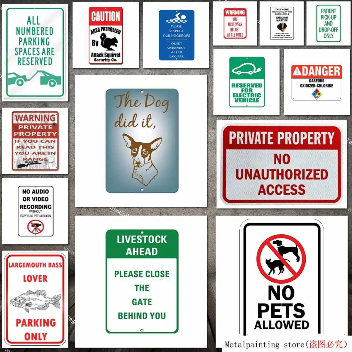 Металлическая жестяная вывеска Funnys largemount бас Рыба Рыбалка парковка только гараж