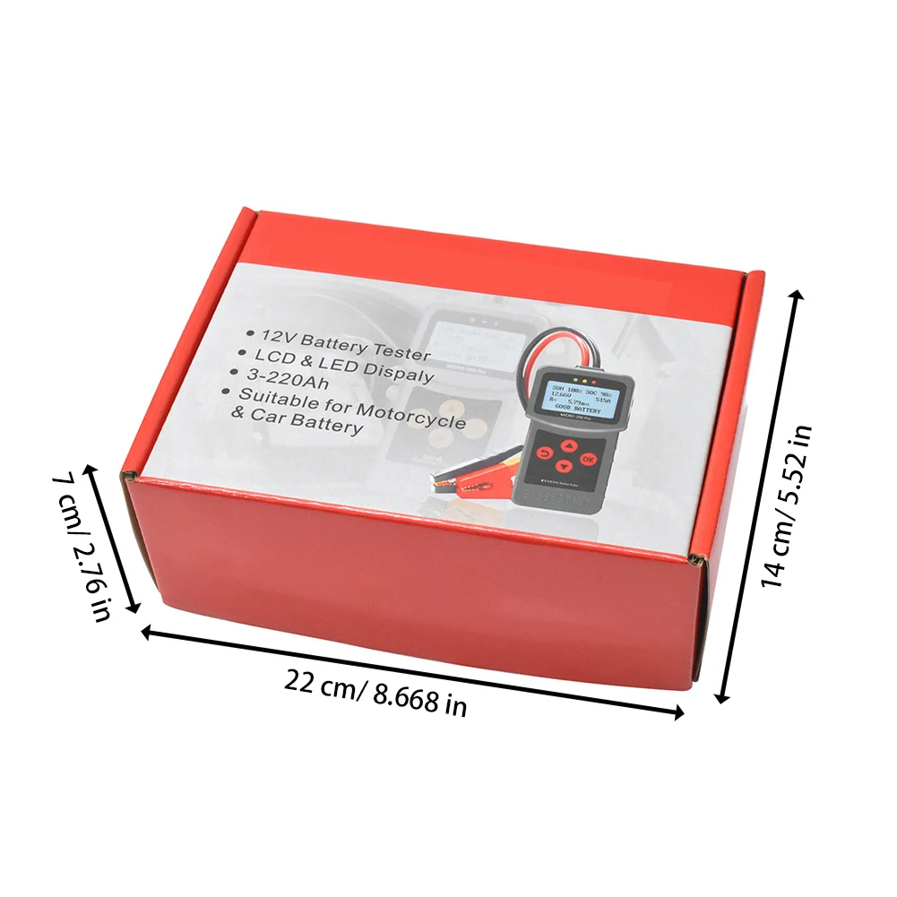 

24V 12V Car Motorcycle Battery Tester Auto Battery Tester MICRO-200 PRO Digital Car Load Discharge Battery Tester Analyzer New