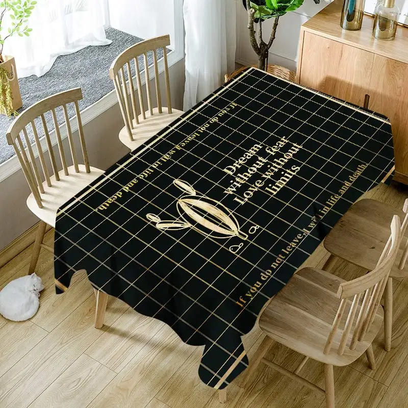 

Nordic simple wind polyester tablecloth