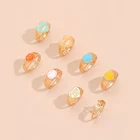 ALYXUY женское эмалированное Капельное масло, металлическое кольцо на палец, Винтажное кольцо со смайликом и надписью Fuck Offдетское кольцо, корейское Ins, очень популярное ювелирное изделие, подарки