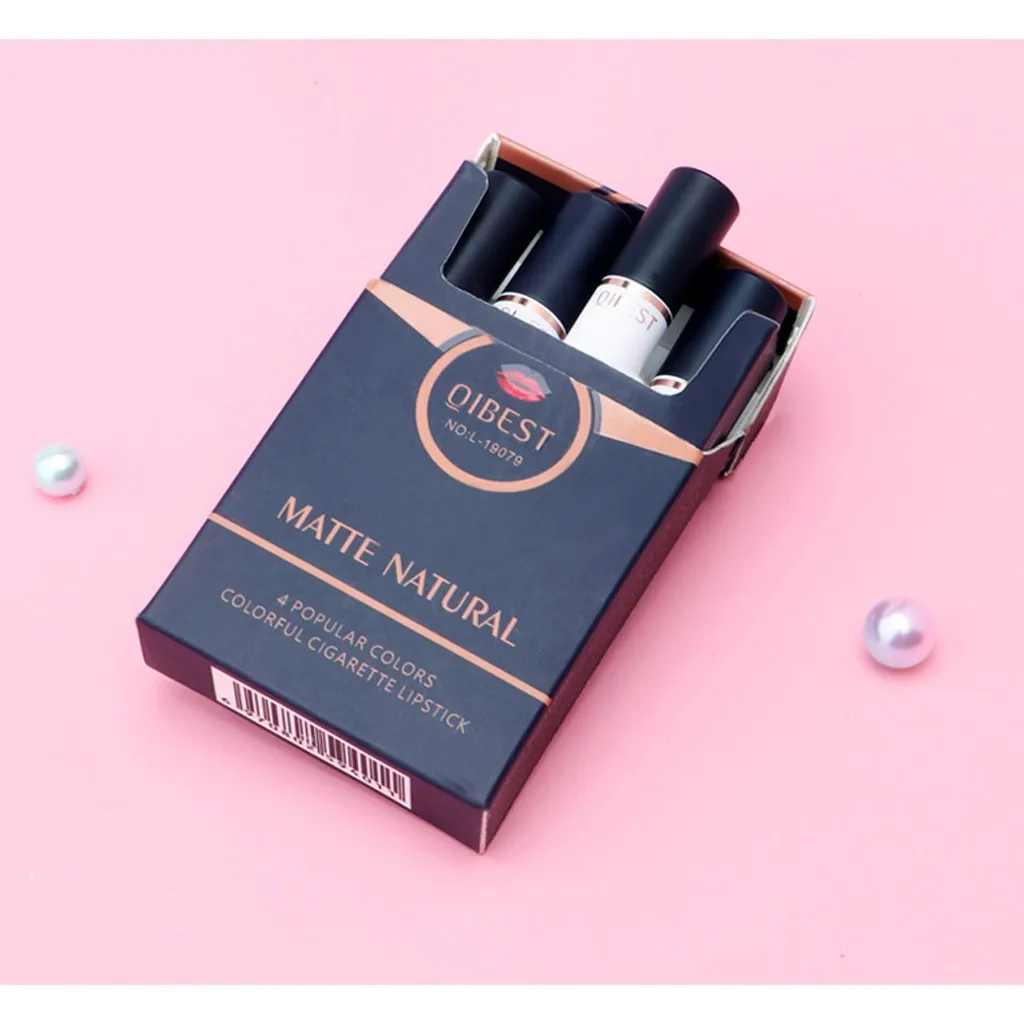 Набор матовых табачных помад 4 цвета стойкая водостойкая помада| |