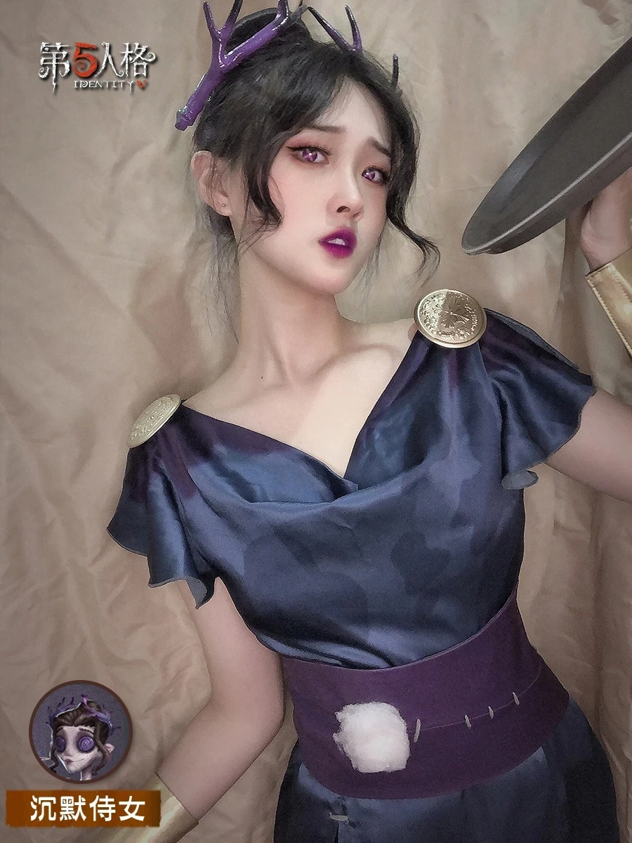 

[STOCK] Anime Game Identity V Silence Maid Survivor Sexy Dress Outfit Uniform Cosplay Costume Halloween WomenFree Shipping