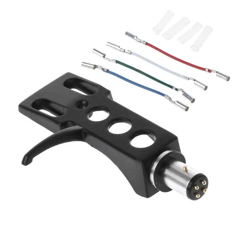 

2021 New Turntable Headshell Mount Universal LP Phono Cartridge Replacement Phonograph Head Holder Stylus Lead Wire