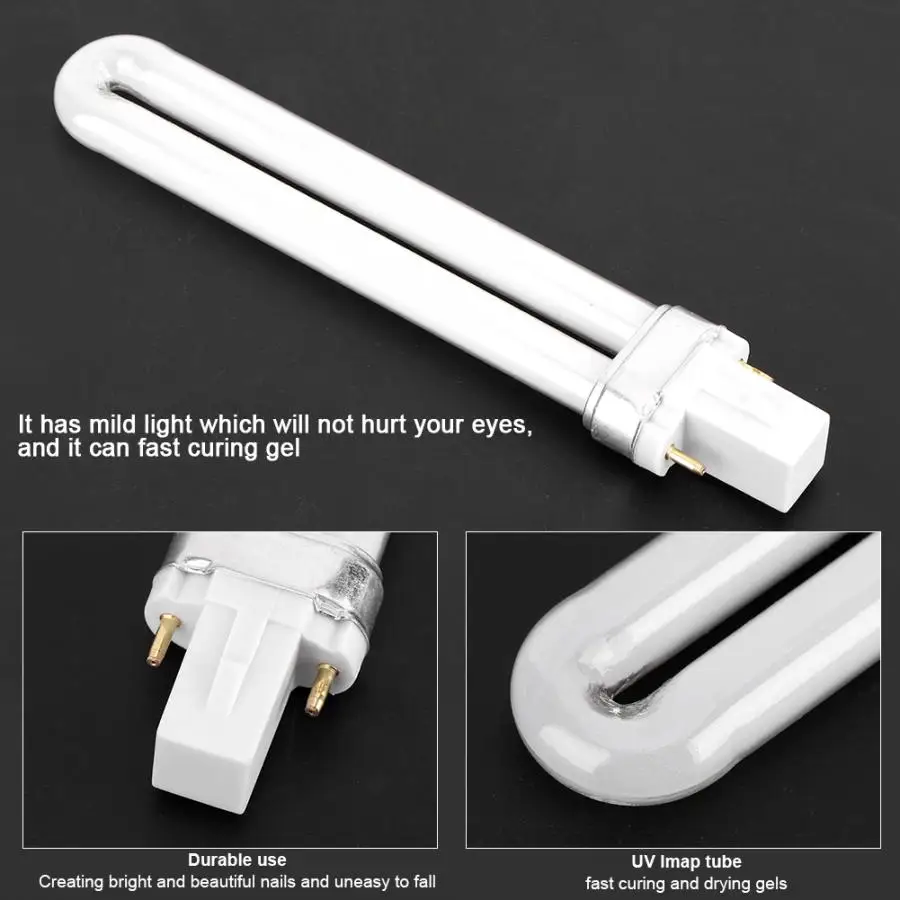 Профессиональная лампа для ногтей 4 шт./компл. УФ маникюра сушки 9 Вт Гель лак