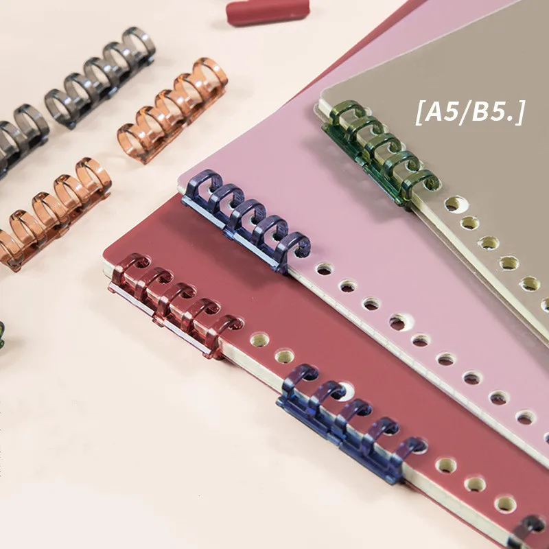 

A5 B5 Retro Color DIY Loose-leaf Notebook Accessories Creative Detachable Assembly Loose-leaf Ring Loose-leaf Cover Page Book