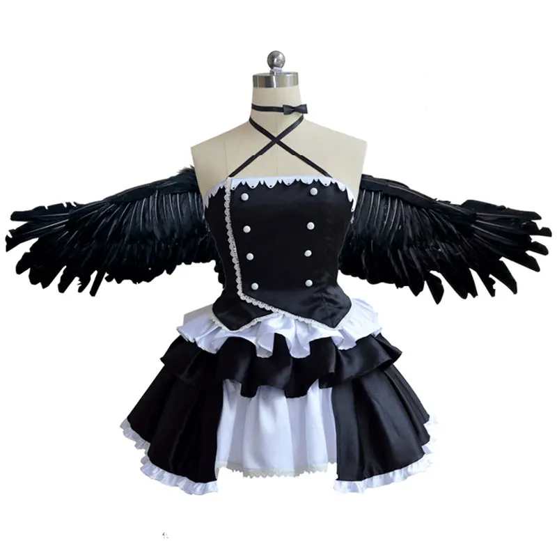 

Anime LoveLive Sunshine Tsushima Yoshiko Cosplay Costume Top Skirt Set Yohane Little Devil Halloween Costumes with Wing