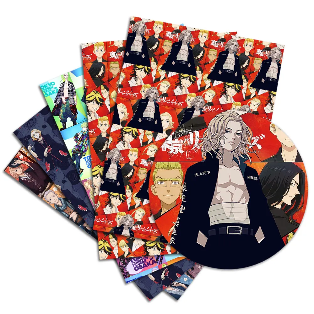 

Tokyo Revengers Stof Cartoon Diy 50x140Cm Polyester Katoen Fabrichandmade Naaien Patchwork Bedrukte Stof Stof Anime Stof