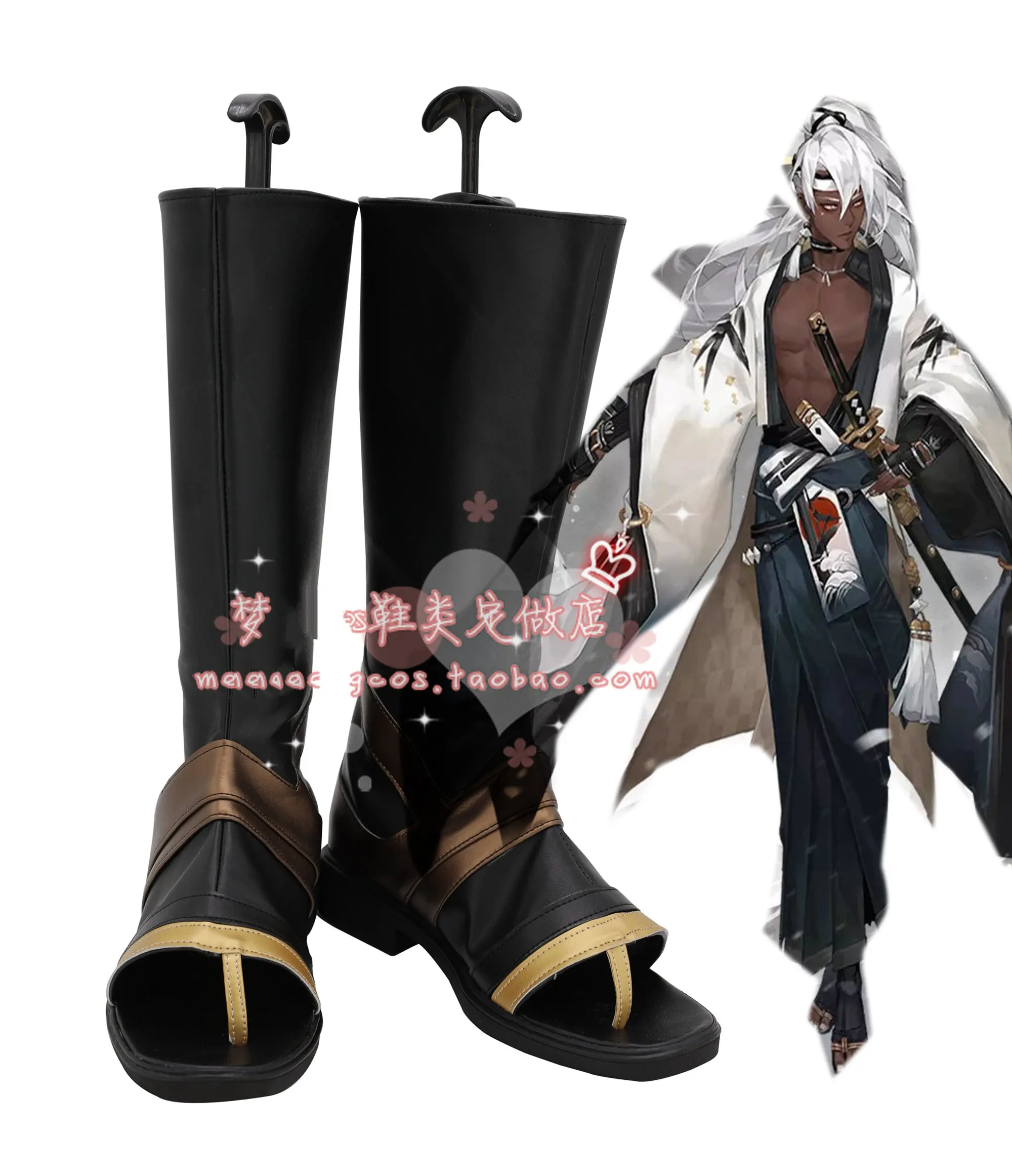 Игра Onmyoji Mannendake Косплей Костюм Wan Nian Zhu кимоно Onmoji Arena косплей новая кожа Ye Feng Xing Yun праздничный костюм - Цвет: shoes