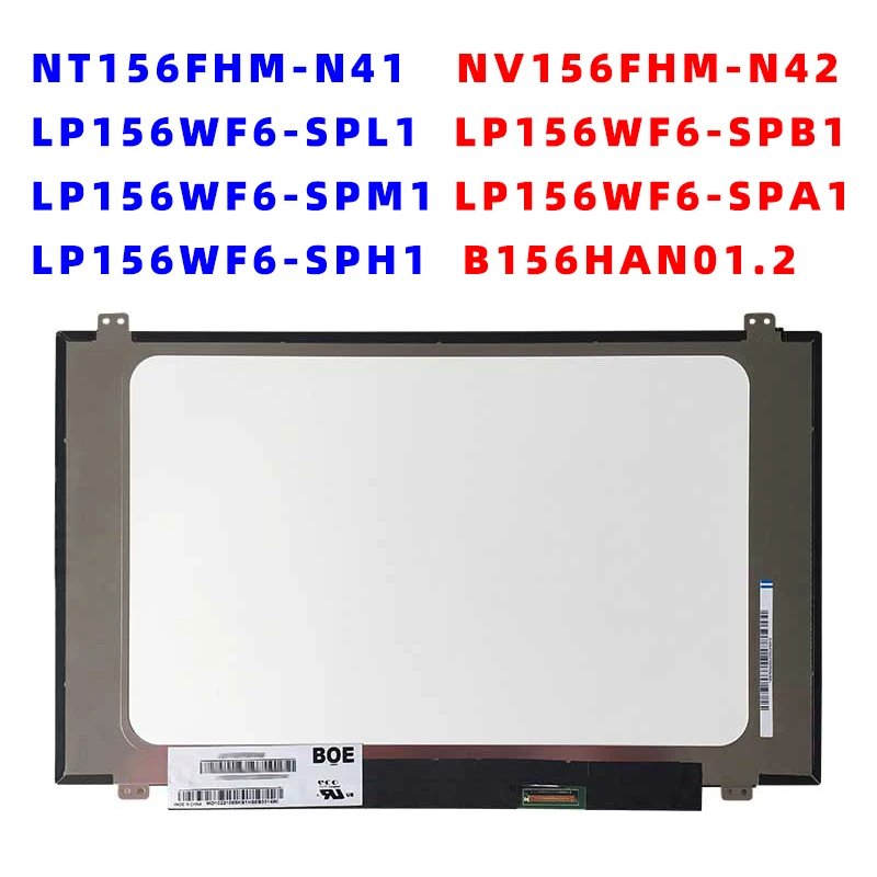 15 6 дюймовая ips ЖК-матрица nt156fhm-n41 LP156WF6 SPL1 SPB1 SPM1 SPA1 SPH1 B156HAN01.2 30PIN EDP 1920X1080 панель