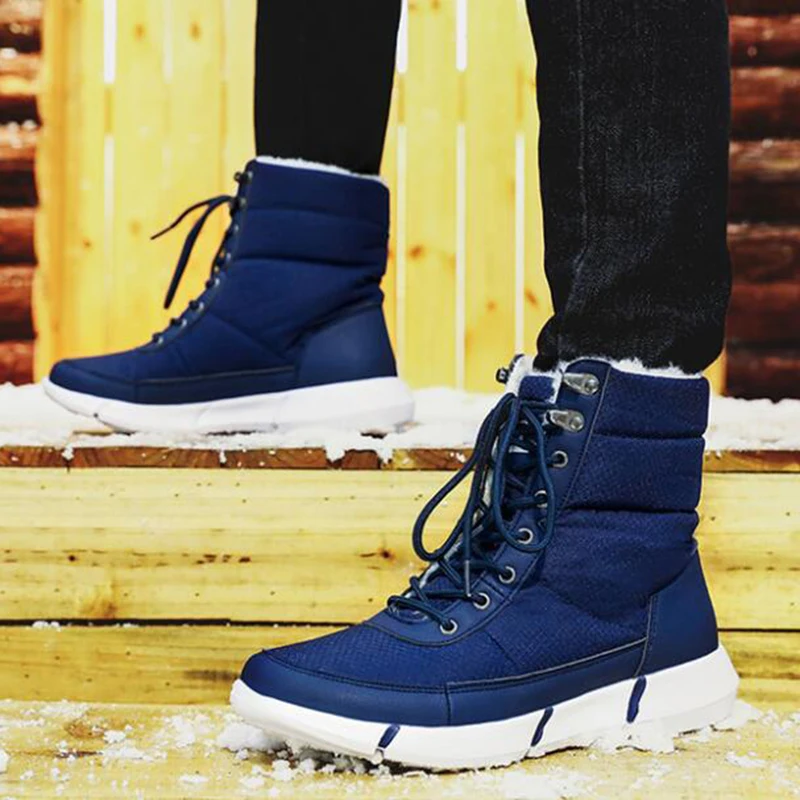 

Women Boots Waterproof Winter Shoes Women Snow Boots Platform Keep Warm Ankle Winter Thick bottom Couple Boots Botas Mujer y499
