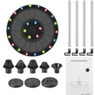 Светодиодный водяной насос на солнечной батарее 9 В3,5 Вт, 7 типов воды, плавающая солнечная панель, водяной фонтан для птичьей ванны, пруда, украшения сада