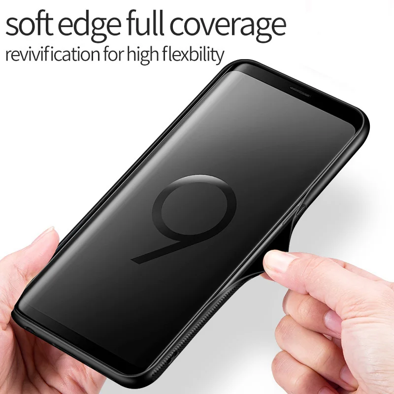 Мягкий тпу защитный чехол для телефона 9H стеклянный Samsung Galaxy A50 A70 Note 10 9 8 S8 S9 S10 Plus