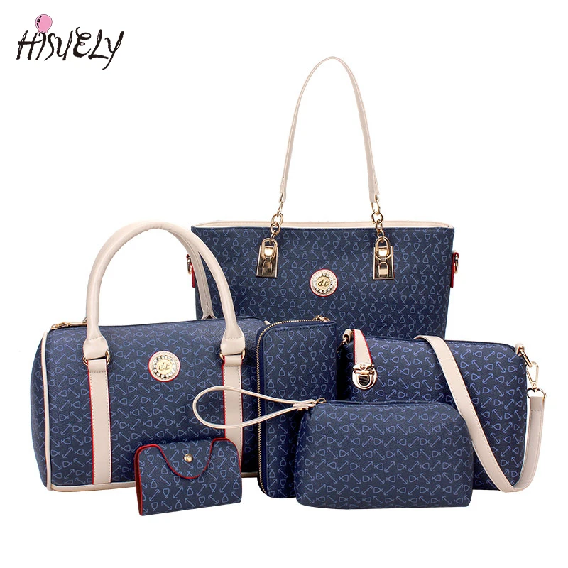 Женская сумка через плечо 6 комплектов|bag hot sale|composite bagdesigner shoulder bag |