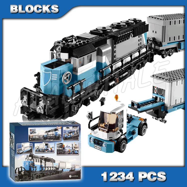 

1234 шт. эксперт в классическом стиле маерский поезд Shunter грузовик съемный прицеп 21006 строительные блоки игрушки совместимы с моделью