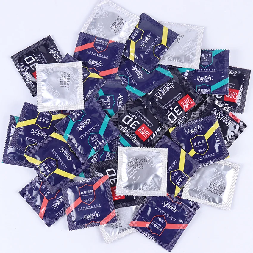 Смешанные Презервативы 60 шт./лот пенис большого размера разные сорта с большими