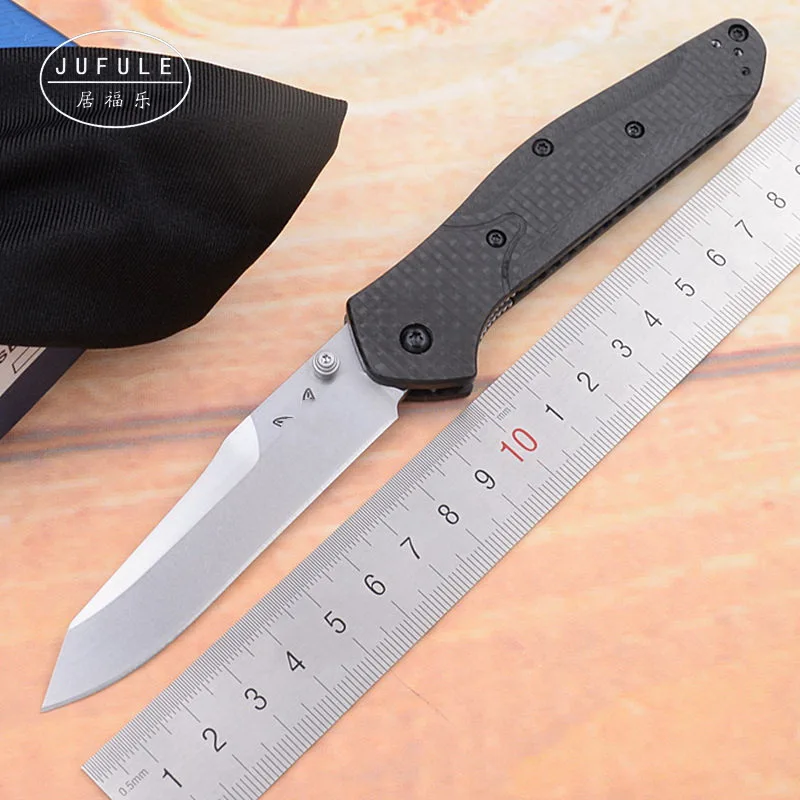 JUFULE 940 ручка из углеродного волокна mark s90v стальное лезвие медная шайба Кемпинг Охота Карманный Открытый EDC Инструмент Универсальный складной нож