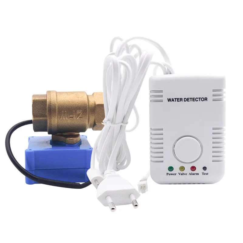 Water leakage sensor detector de vazamento fugas de agua with Shut Off smart valve DN15 (1/2