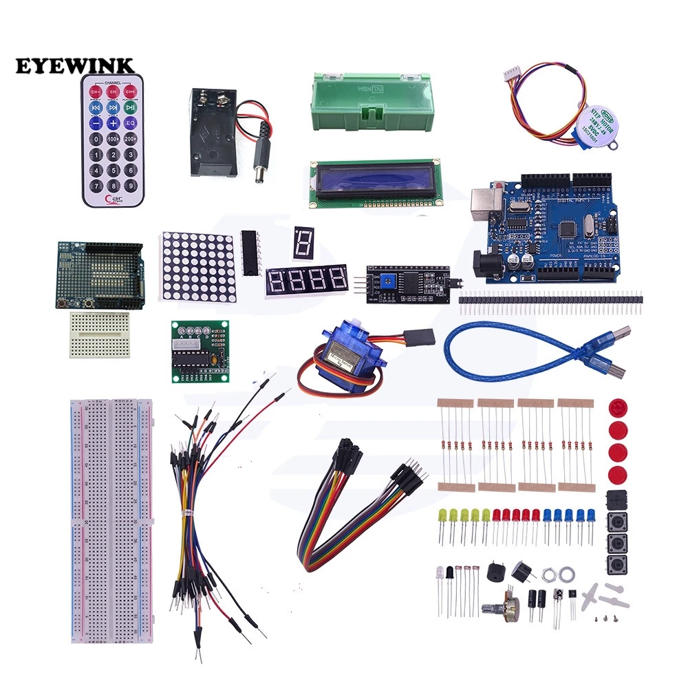Новый стартовый набор RFID для Arduino UNO R3 Модернизированная версия изучение 1602 ЖК