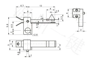 10 шт. LSA 08 черный микро машинный основной переключатель обратного направления