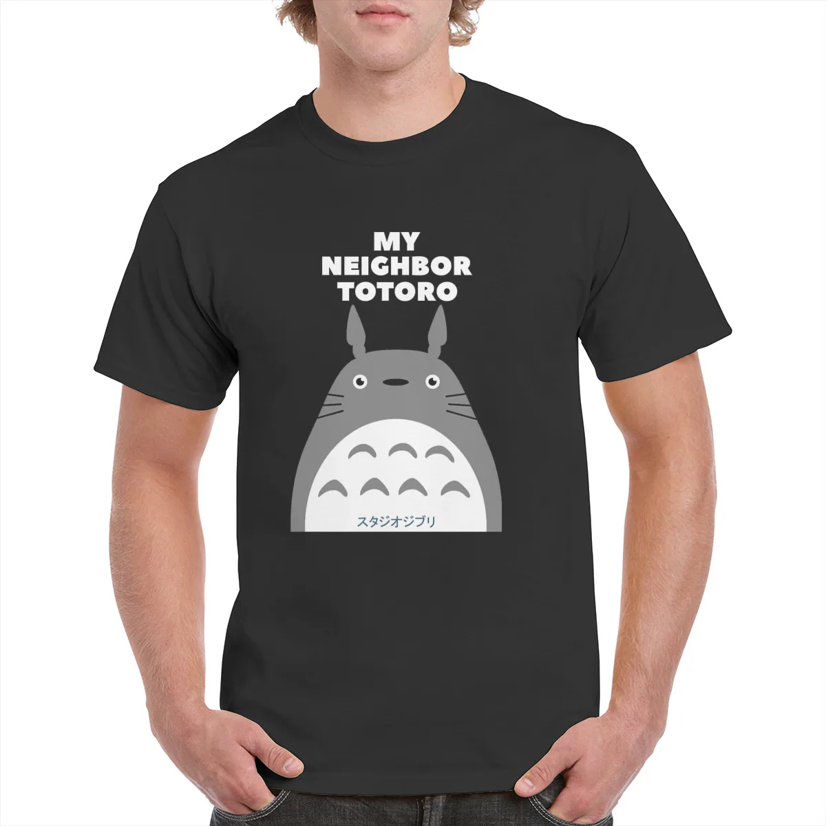 

100% Cotton My Neighbor Totoro t shirt The Neighbor's Bot T-shirt Spirited Away Cute Graphics Tops Oversized clothes female/Man
