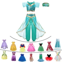 fancy baby girl princess clothes kid belle gown sleeping beauty aladdin cosplay costume child elza anna elena sophia party dress