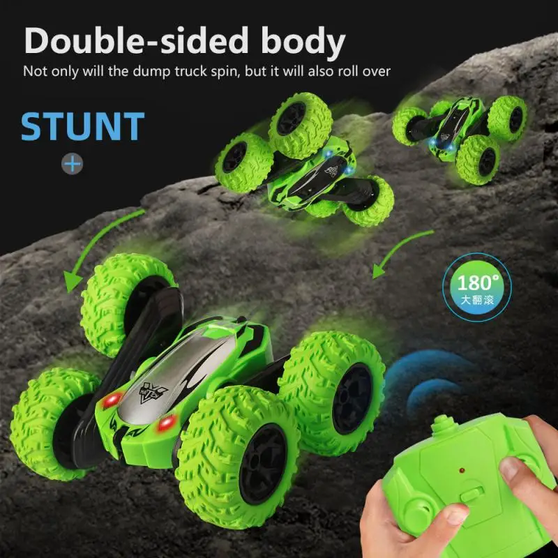 Новое поступление 4WD 2 4G Rc трюк Авто Hoge Snelheid Tumbling Crawler Voertuig 360 Graden Dubbelzijdig Roterende