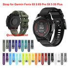 Ремешок для часов, силиконовый для Garmin Fenix 6 6S 6X Pro 5 5X 5S 5S Plus 3HR 935, 26 20 22 мм
