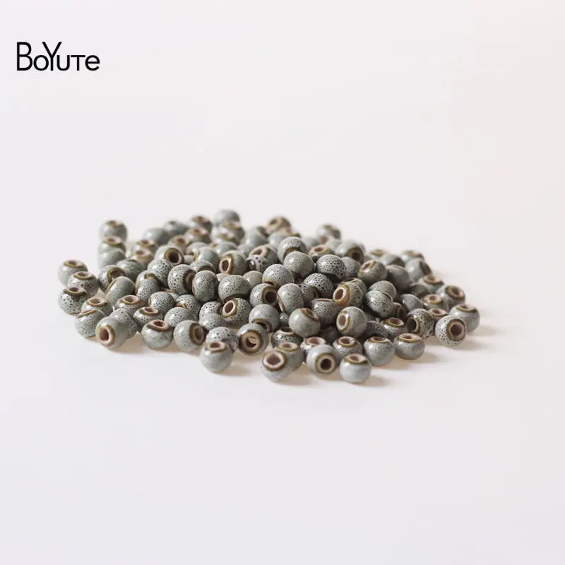 Beads 9 BoYuTe 50 шт 6 мм 8 мм глазурные керамические, фарфоровые шарики Diy ручной работы для изготовления ювелирных изделий - Цвет: Beads 9