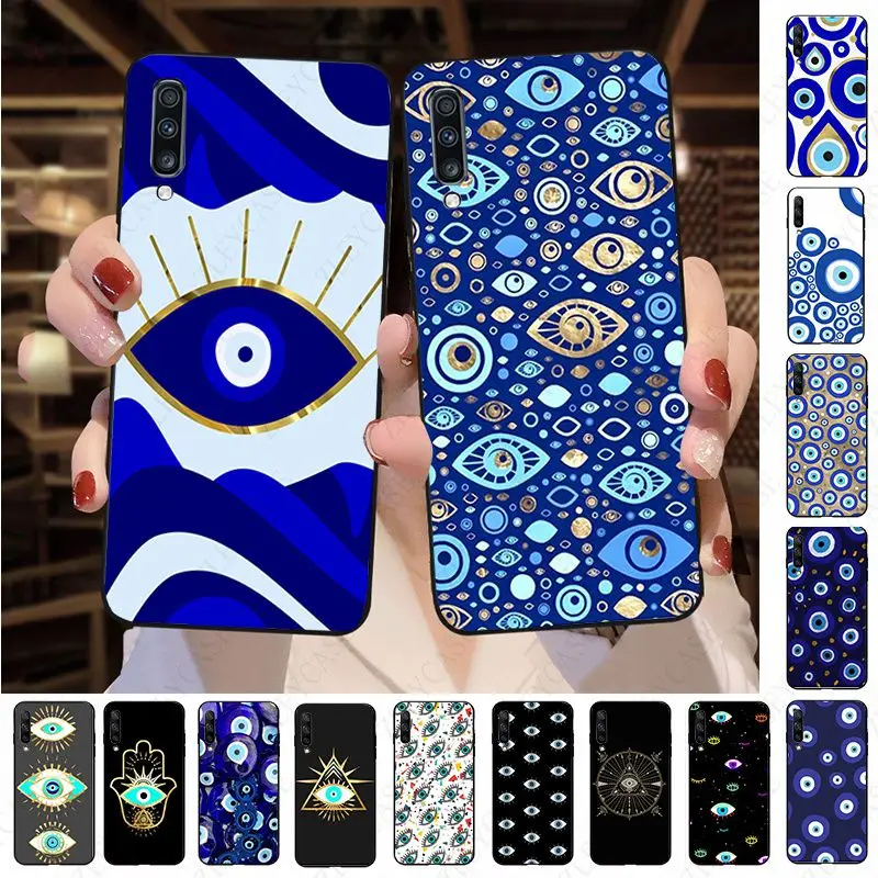 

Evil eye for samsung A32 case Phone Cover For Samsung Galaxy A50 A10S A20E A20S A30S A40 A51 A72 A71 A8 A6 A21S A12 A52 5G Cases