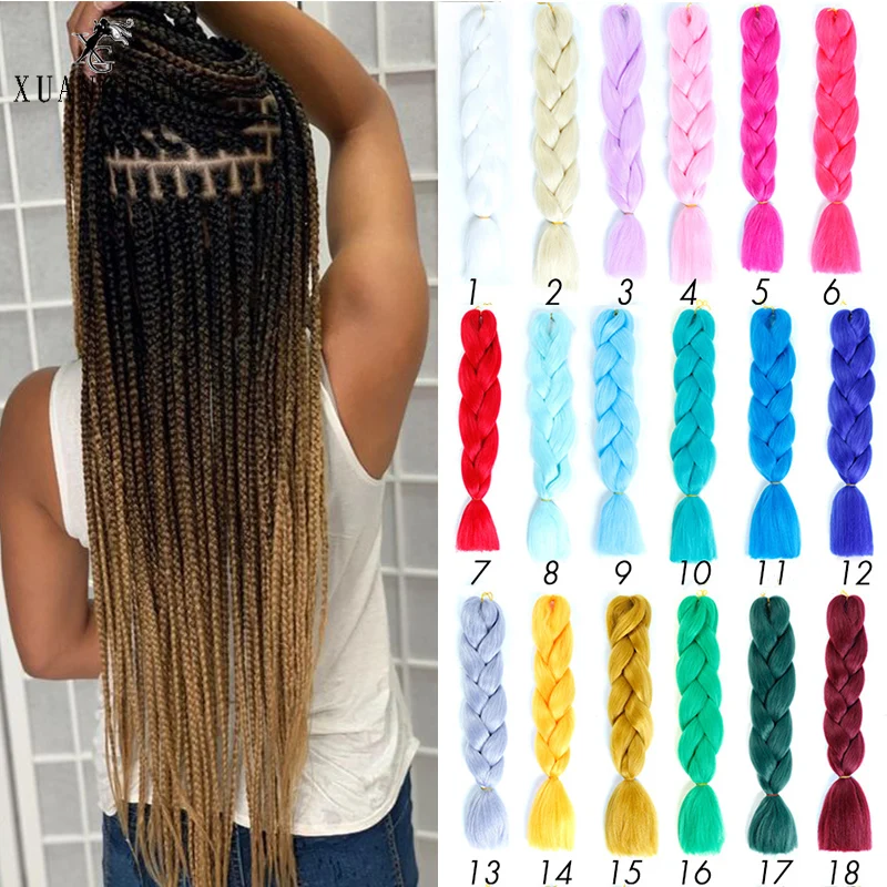 Супер большая коса синтетического волокна волос крючком термостойкие