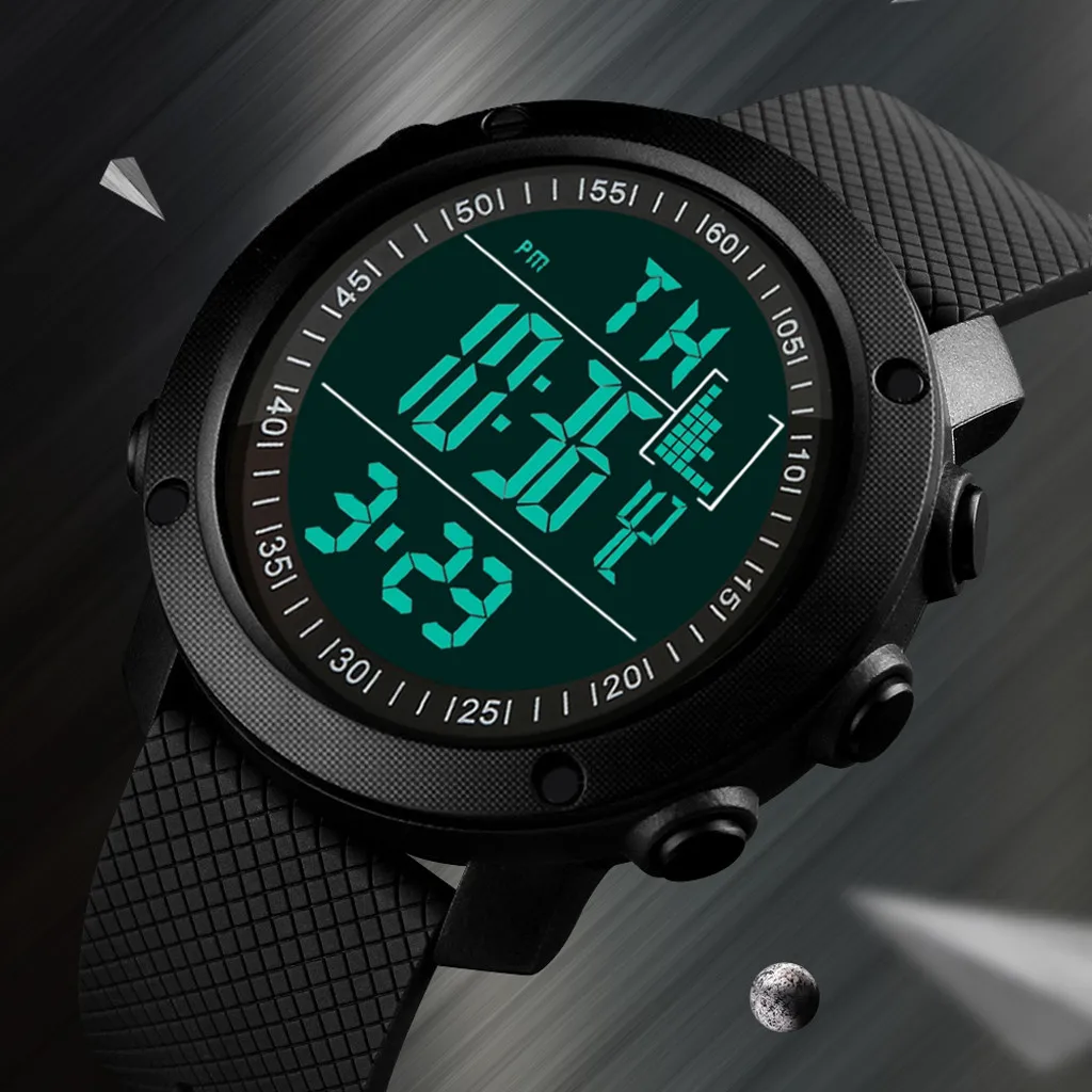 2019 reloj hombre спортивные часы обратный отсчет мужские водонепроницаемые