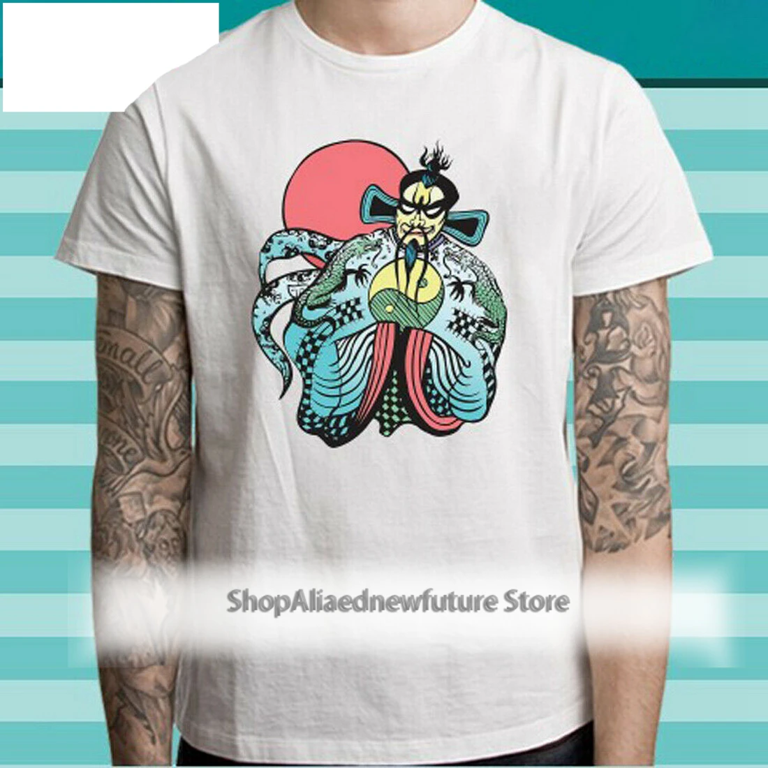 

FU MANCHU Big Trouble In Little China Movie Men's White Tops Tee T Shirt Size S To 3XL Cool Gift Personality T-Shirt