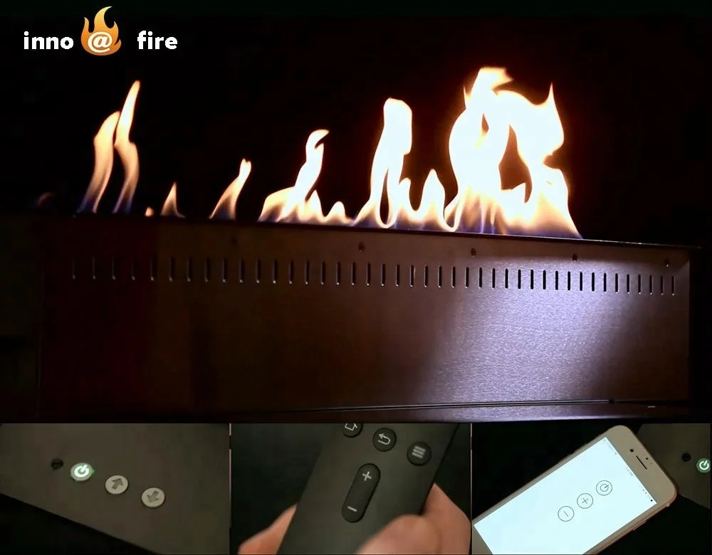 Inno-Fire 36 дюймов серебряный или черный настоящий огонь RS485 RS232 сухой контакт