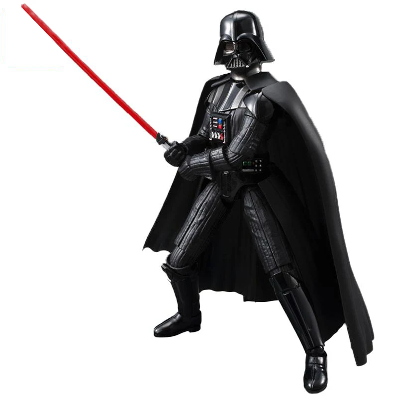 

Bandai Original Star Wars Anime Figures 1/12 Darth Vader Black Warrior Assembly Model Action Collectible Model Toys for Boys
