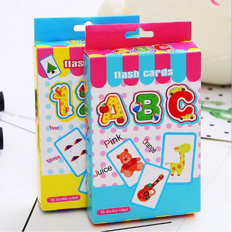 36 шт./компл. новый детский набор для изучения английских слов чисел когнитивных