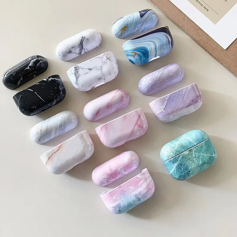 Мраморный чехол для Airpods Pro, чехол для беспроводных Bluetooth наушников, чехол для Airpod 3, чехол для Apple Air Pods Pro, Fundas Coque
