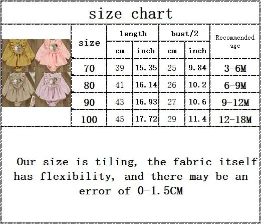 

infant baby girls long sleeve embroidery flower rompers newborn baby clothing jumpsuits overalls toddler sunsuits 3-18M