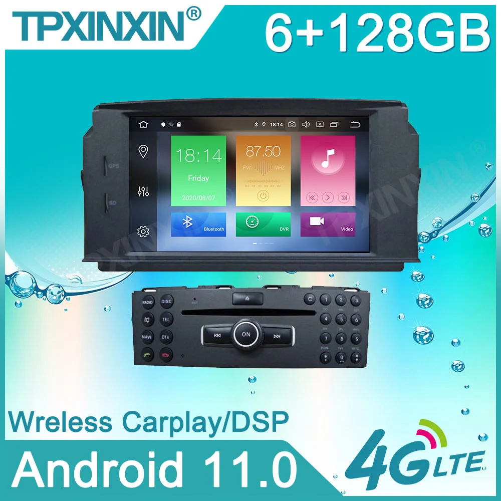 

For MERCEDES BENZ C Class C180 C200 C230 W204 Car Stereo Multimedia Player Android GPS Navi Auto Radio Carplay PX6 Head Unit