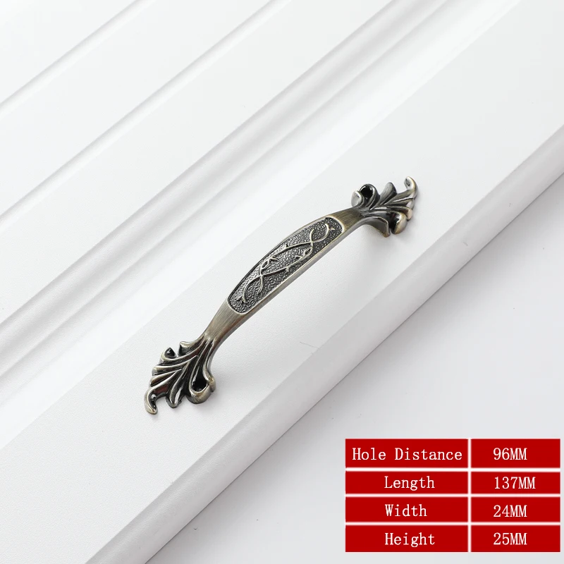 

Ручки для шкафа из цинкового сплава, зеленого и бронзового цвета