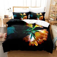 Элегантный комплект постельного белья с цветами #5