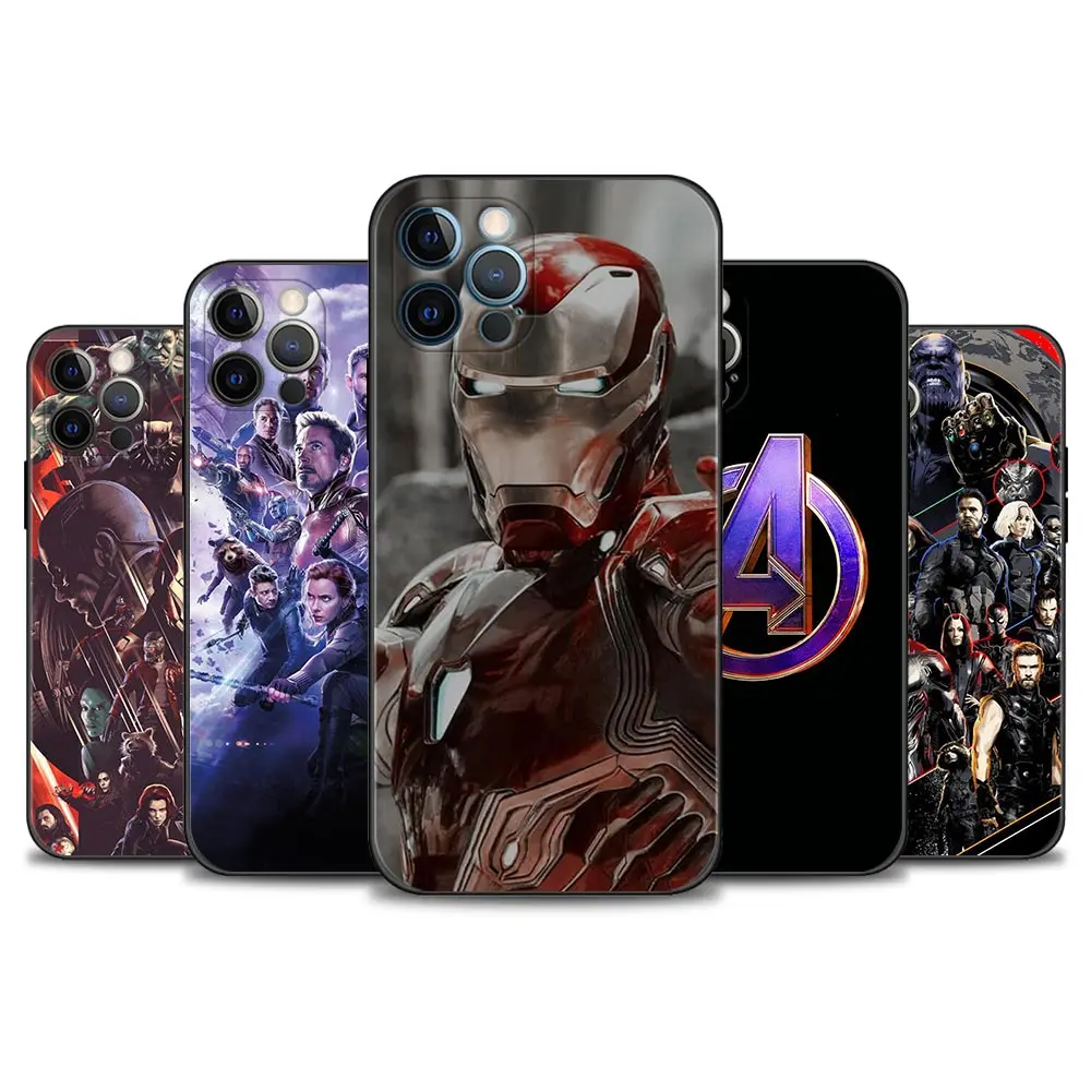 Чехол для телефона Apple iPhone 11 12 13 Pro max XS Max XR X 8 7 6 6S Plus Mini SE 2020 чехлы Marvel Мстители |