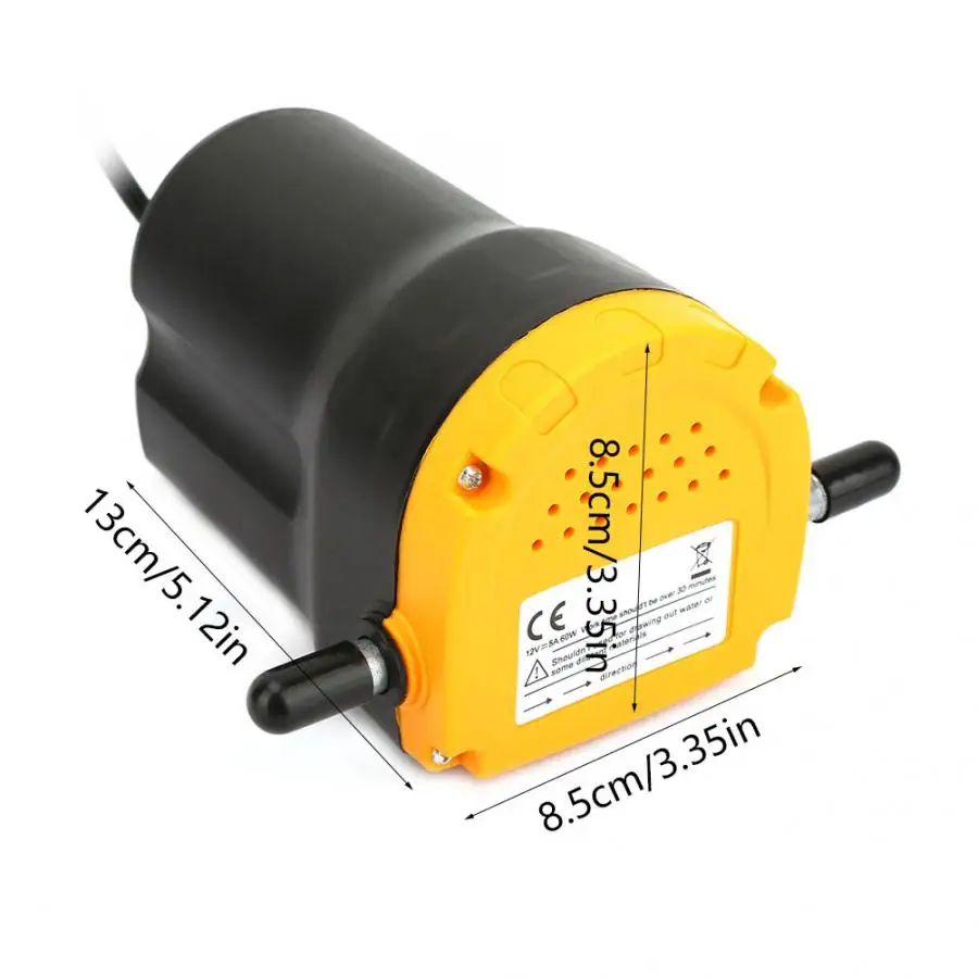 

12V Car Oil Pump Mini Car Oil Suction Extractor Transfer Pump 250L / Hour 60W Oil Pump