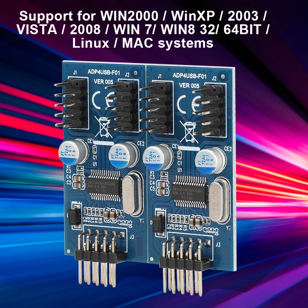 Материнская плата 9 контактный USB головка мультипликатор для WIN2000 / WinXP 2003 VISTA 2008 WIN