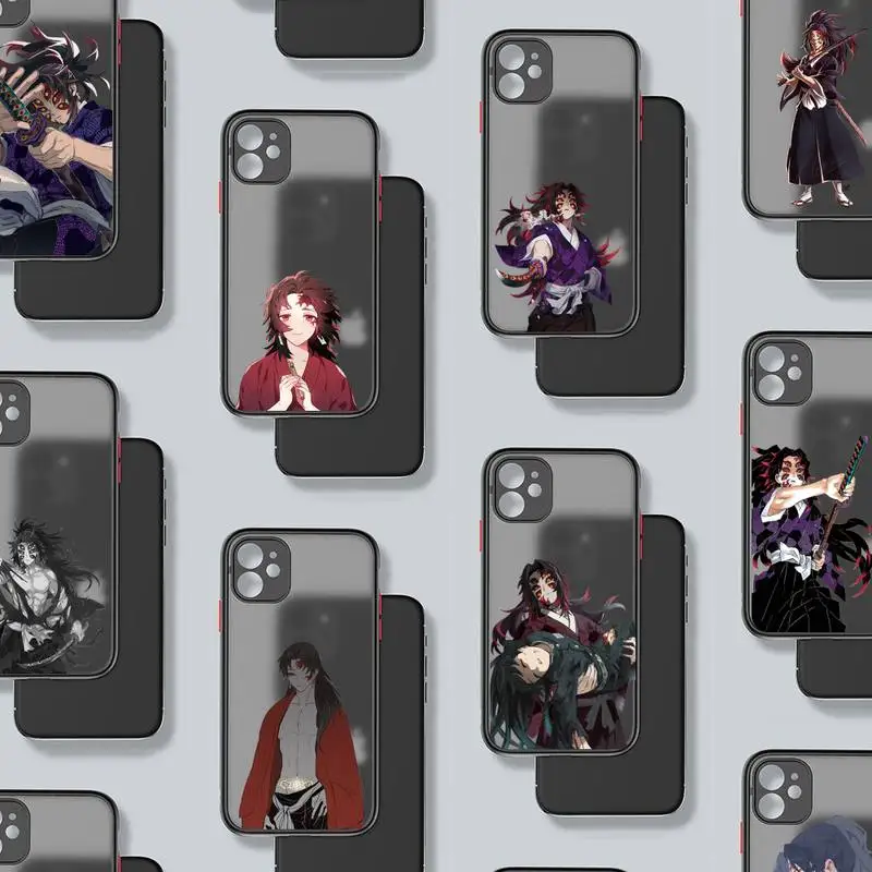 

Kokushibou Japan anime Phone Case matte transparent For iphone 7 8 11 12 plus mini x xs xr pro max cover