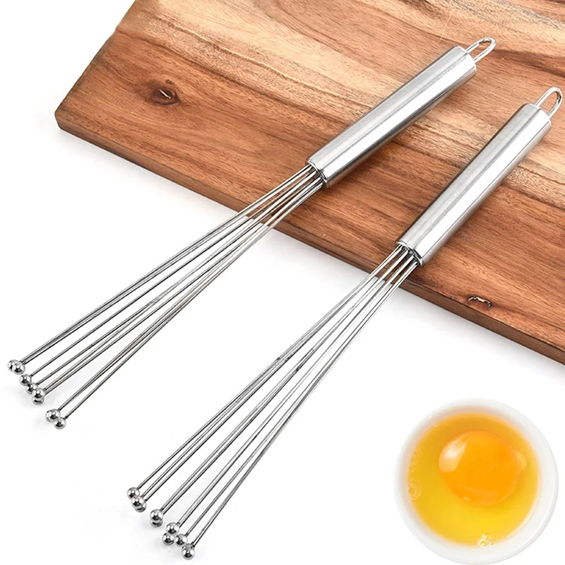 Kitchen Whisks 12inch Stainless Steel Ball Whisk Wire Egg for Cooking Blending Whisking Beating Mixer Baking Tool | Дом и сад
