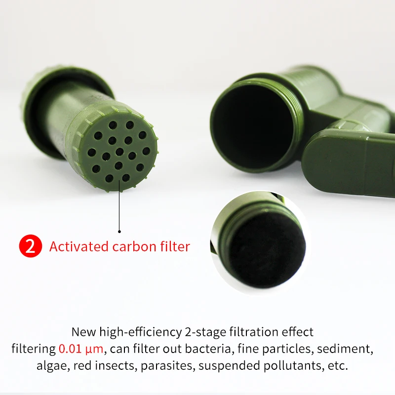 Уличный фильтр для воды ≥ 1000 л портативный очиститель пешего туризма экстренных