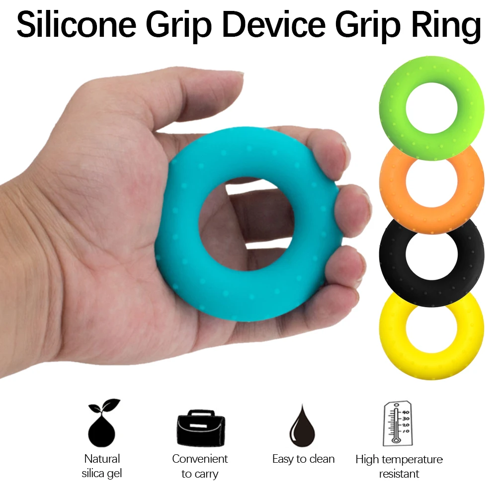 

Silicone Grip Ring Grip Device Hand Gripper for Forearm Exerciser Muscle Strengthening Training Tool Sports Fitness Equipment