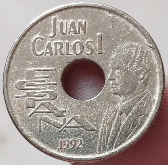 Испанская монета 20 мм 100% натуральная оригинальная коллекция | Дом и сад