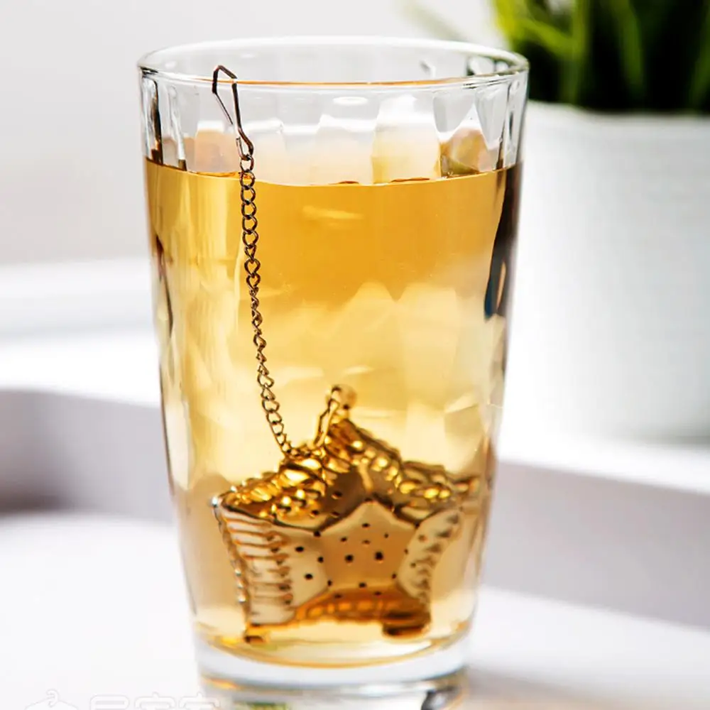 3 шт./лот ситечко для заварки чая в форме звезды из нержавеющей стали рассыпчатого